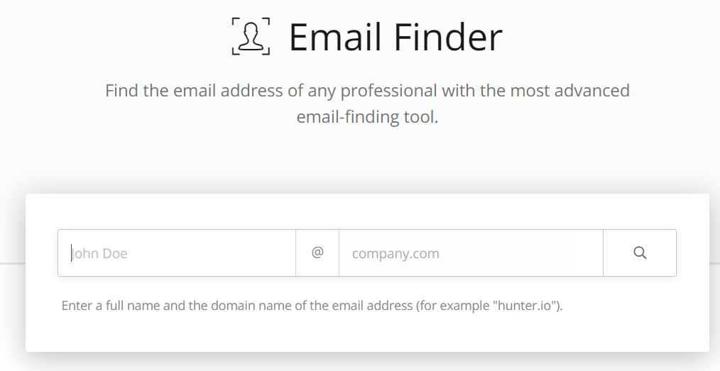 Hunter.io SEO tool