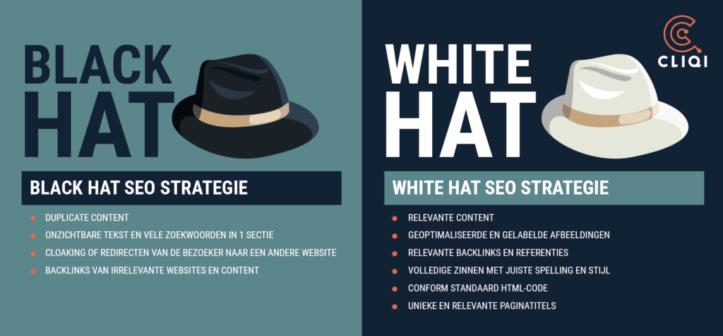 black hat en white hat SEO