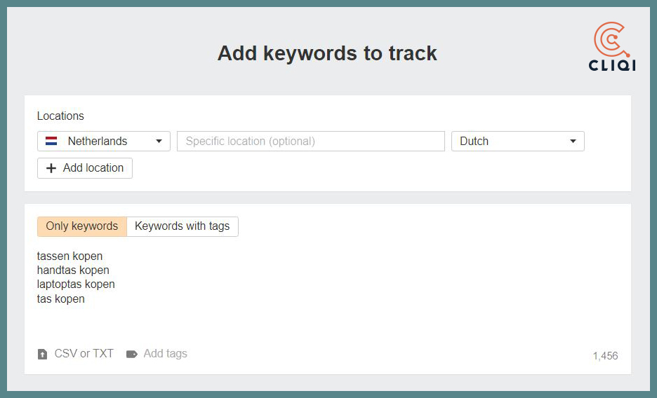 SEO strategie keyword tracking